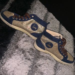 CHRISTIAN LOUBOUTIN GLITTER SNEAKERS